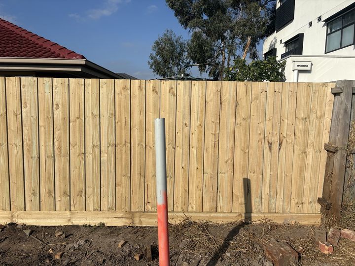 Timber paling fence project by HD Fencing